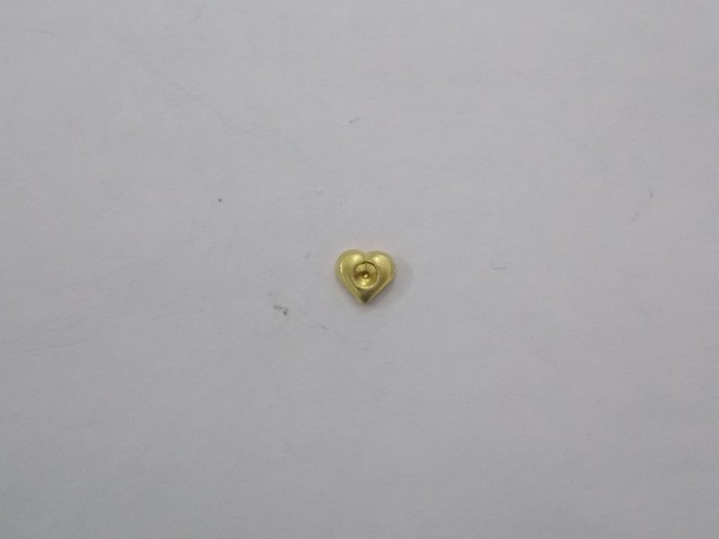 Earring Heart for Stone 4mm