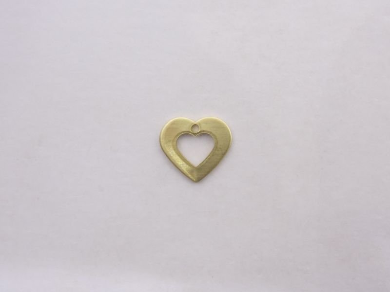 Heart 11mm Openwork with 1 Hole