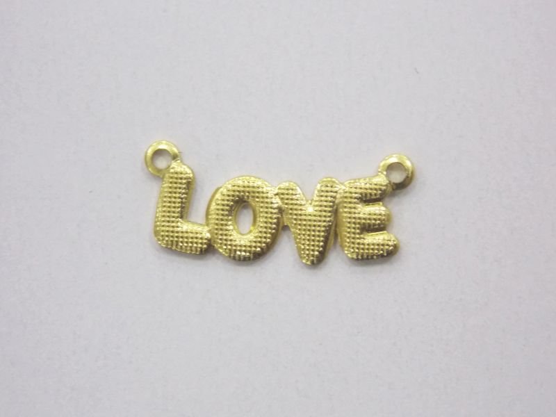 Love Textured 15mm with 2 Bails Top for Choker