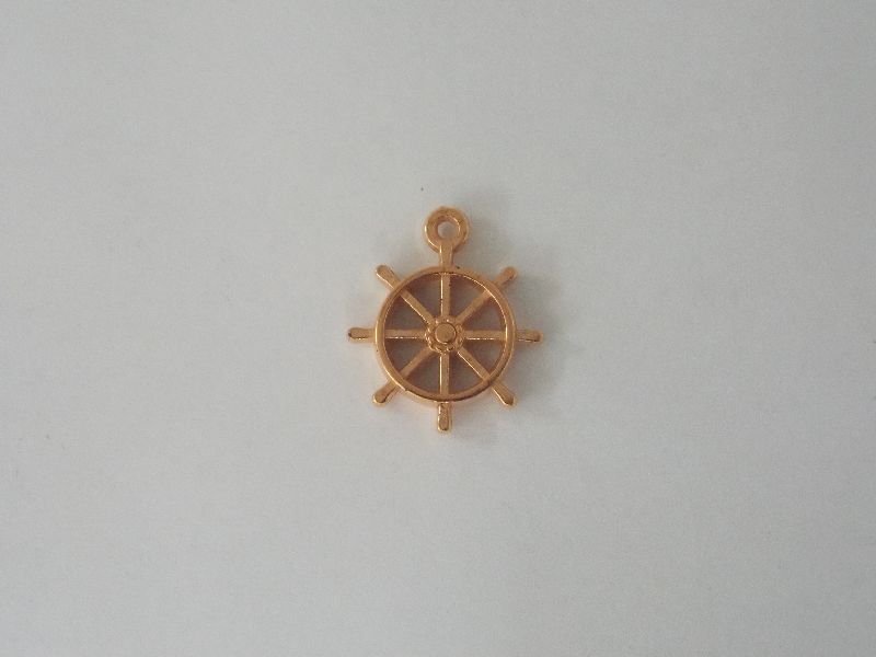 Ship Wheel ABS with Bail 15mm