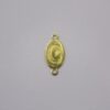 Oval 10mm Letter C with 1 Bail Top 1 Bottom