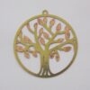 Tree with Circle with Leaves Worked 31mm