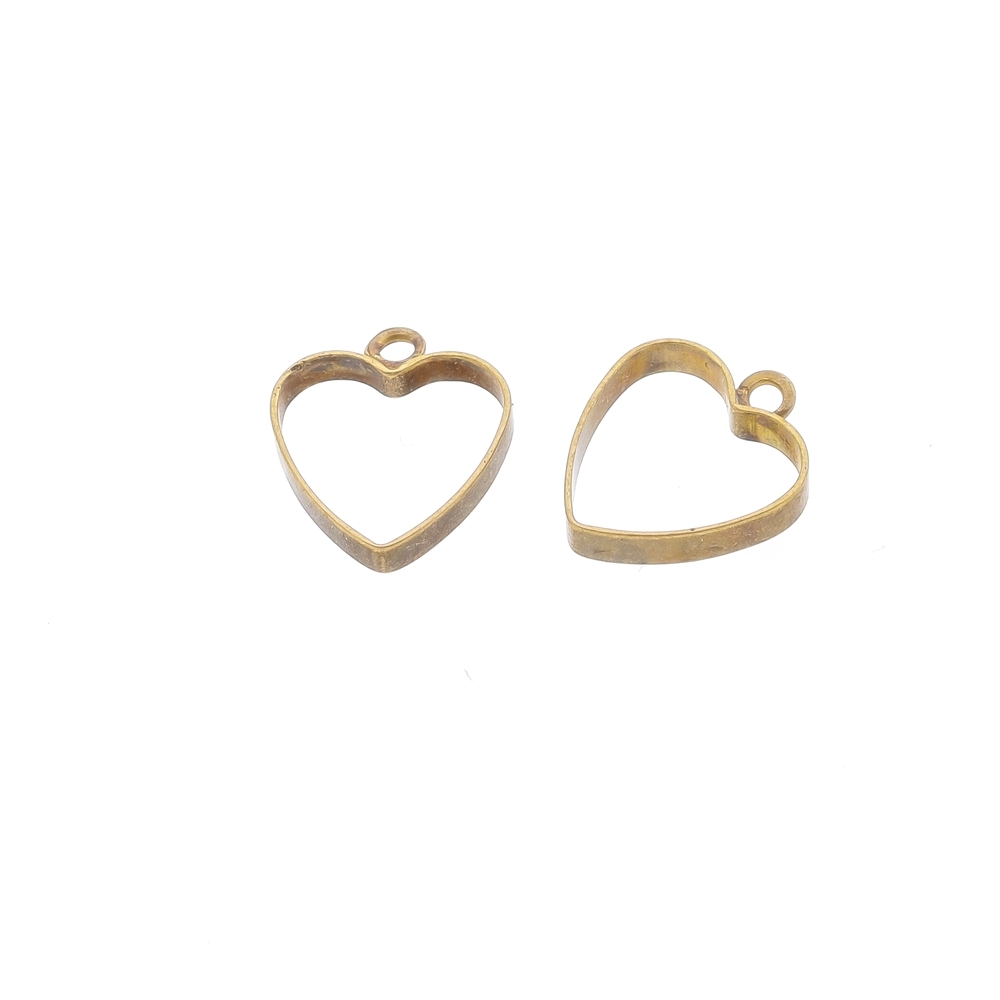 Heart 10X10X2 with Jump Ring 1.5