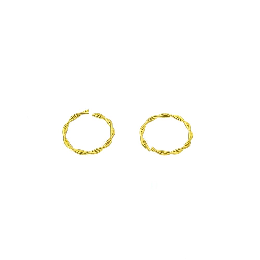 Jump Ring of 2 Wires Round Twisted 2.5X20.5