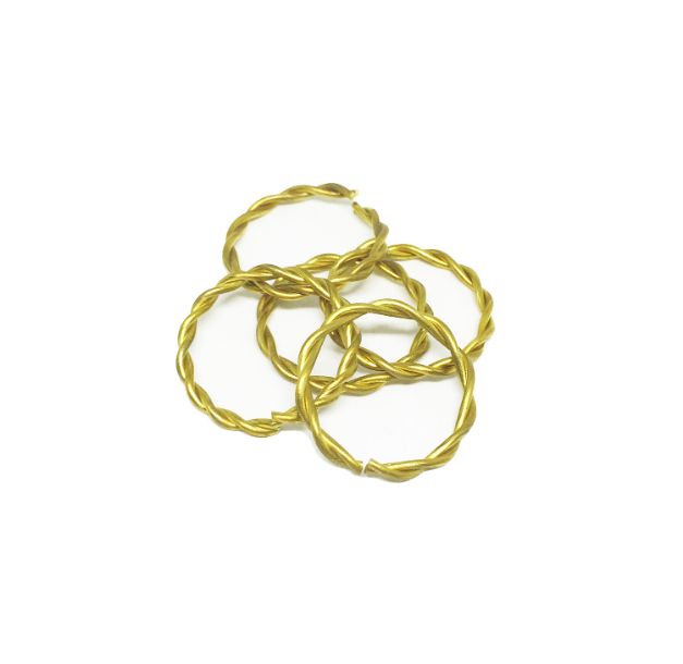 Jump Ring of 2 Wires Round Twisted 2.5X20.5 – Image 3