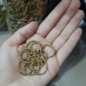 Jump Ring of 2 Wires Round Twisted 2.5X20.5 – Image 4