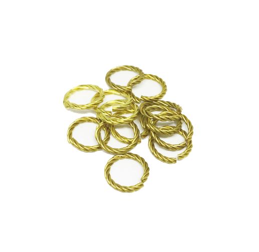 Jump Ring of 4 Wires Round Twisted 2X10.5 – Image 3