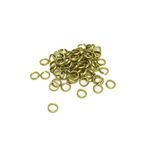 Jump Ring of Wire Half-round Bar 1.4X0.9X4.3 - Image 3