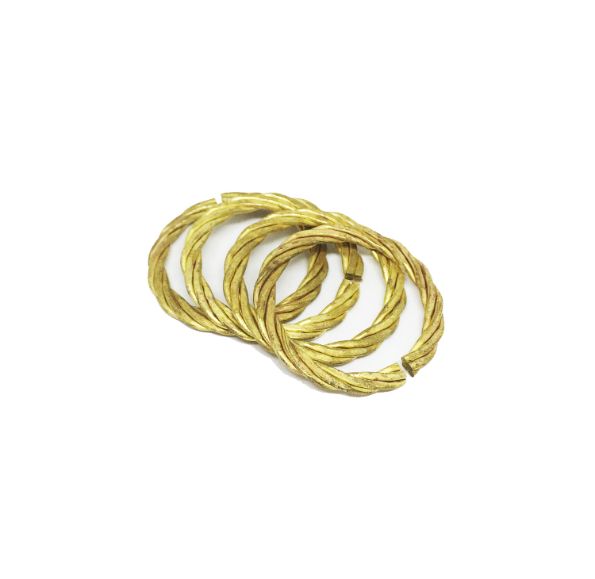 Jump Ring of 4 Wires Round Twisted Laminated in Pe 3.5X23.3 - Image 3