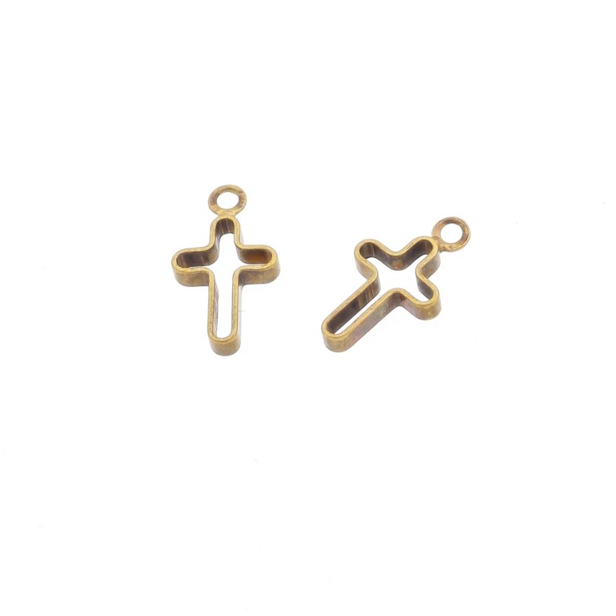 Cross 10X7X2 with Jump Ring 1.5