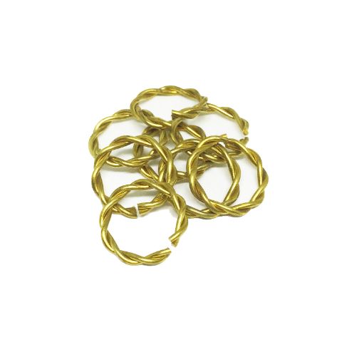 Jump Ring of 2 Wires Round Twisted 2.5X14 – Image 3